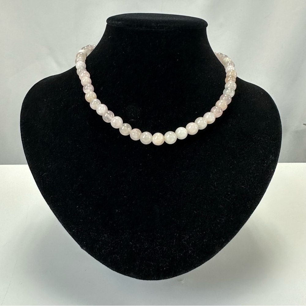 Rose quartz necklace 16 inches Heart Chakra
